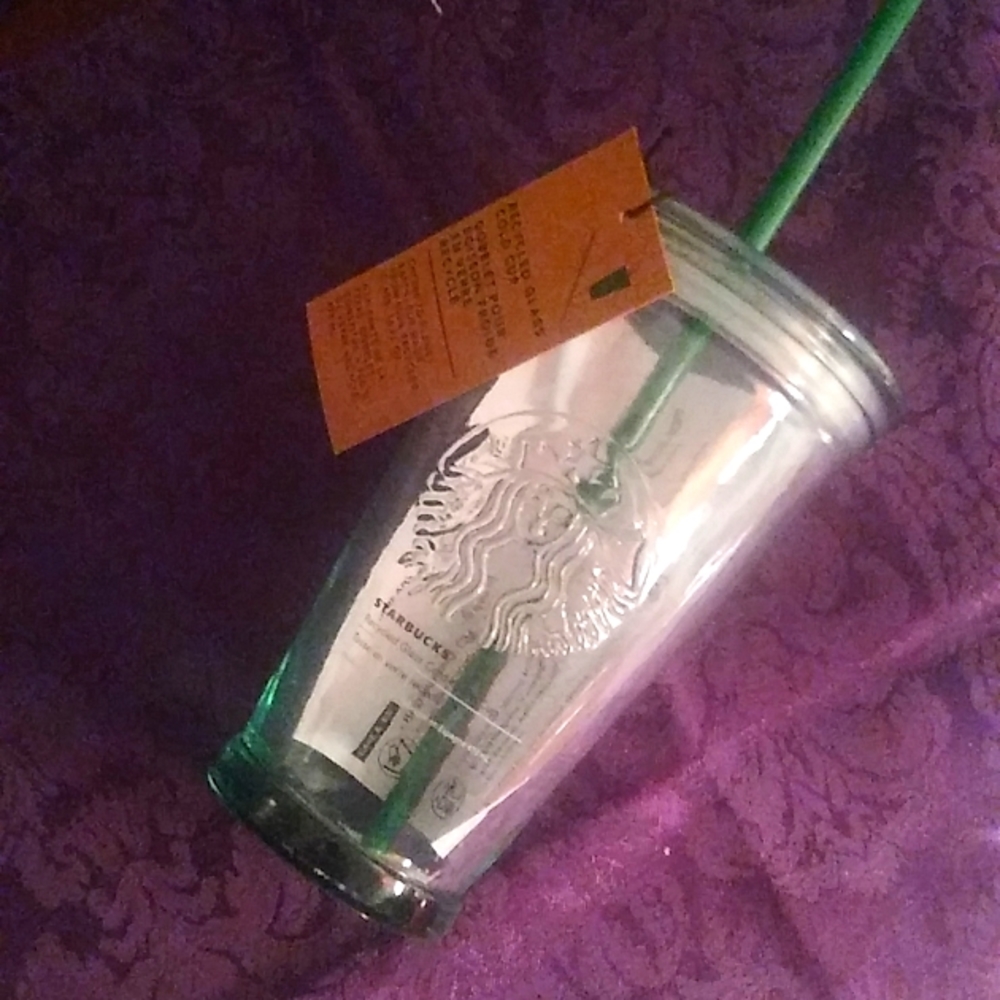 Starbucks Glass Cold togo Cup 16oz